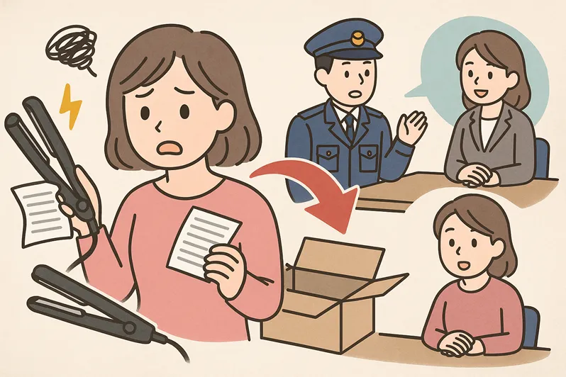 ヘアアイロン偽物を購入